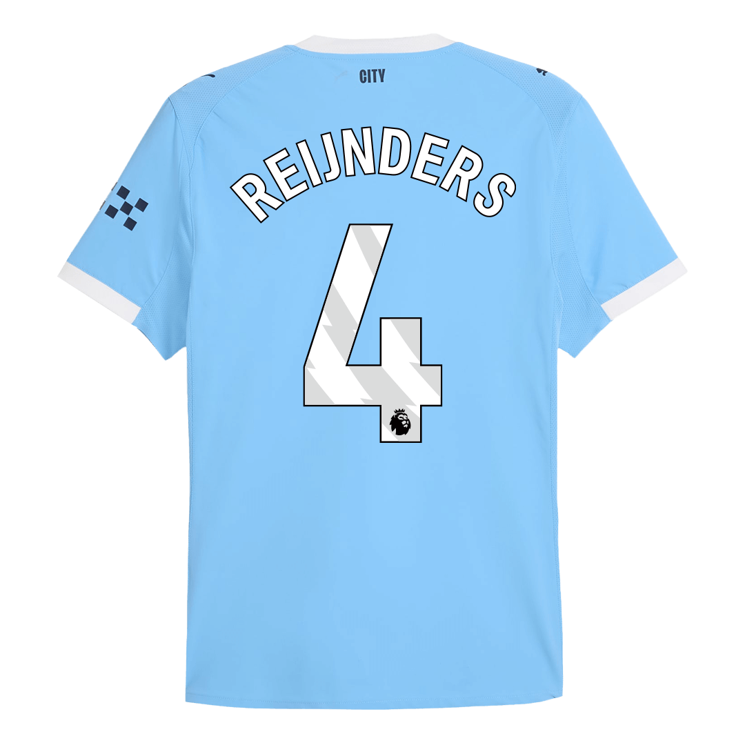 REIJNDERS #4 Manchester City Játékos Otthon Mez 2025/26 Kék