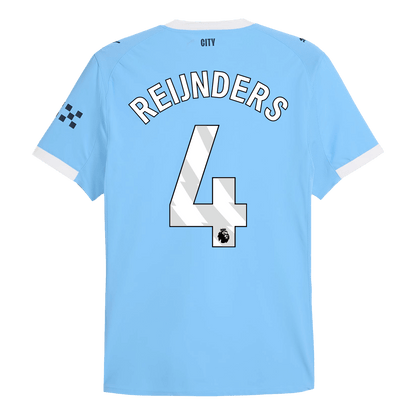 REIJNDERS #4 Manchester City Játékos Otthon Mez 2025/26 Kék