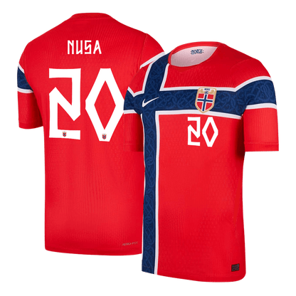 NUSA #20 Norway Játékos Verzió Hazai Világbajnoki Mez 2026 Piros