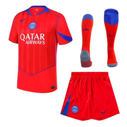 PSG Idegenbeli Harmadik Mez Szett (Mez+Nadrág+Zokni) 2025/26 Piros