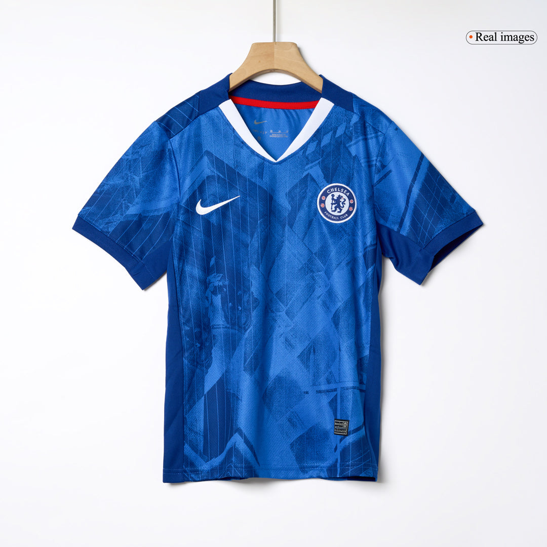 Kid's Chelsea Otthon Soccer Mez Készlet(Mez+Rövidnadrág) 2025/26 Kék