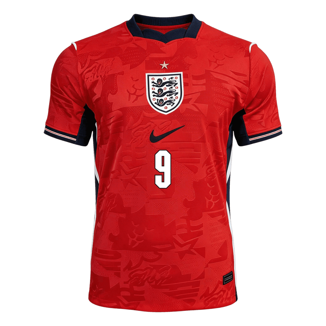 KANE #9 England Idegenbeli Világbajnoki Mez 2026 Piros