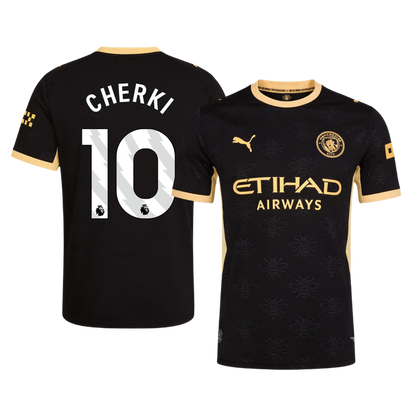 CHERKI #10 Manchester City Játékos Verzió Idegenbeli Mez 2026/27 Fekete
