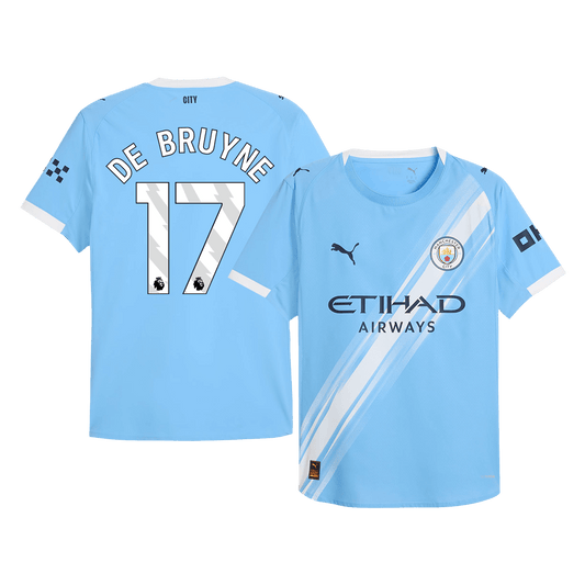 DE BRUYNE #17 Manchester City Játékos Otthon Mez 2025/26 Kék