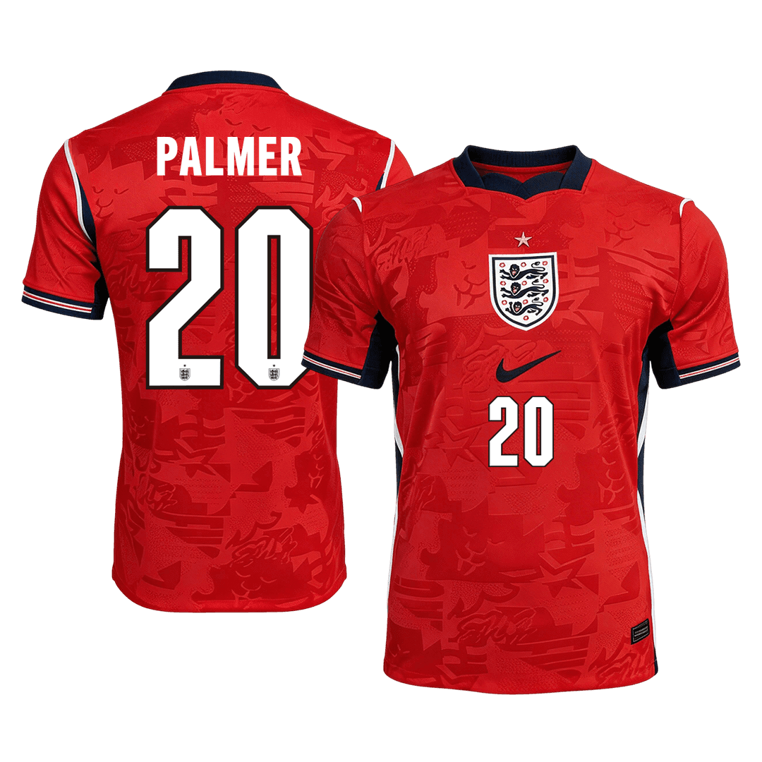 PALMER #20 England Idegenbeli Világbajnoki Mez 2026 Piros