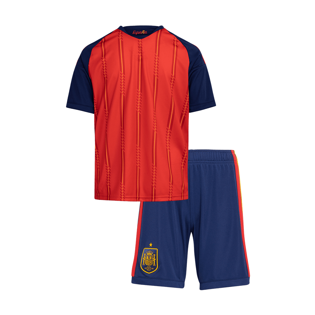 Spain Gyerek Hazai Világbajnokság Mez Készlet(Mez+Nadrág) 2026 Piros