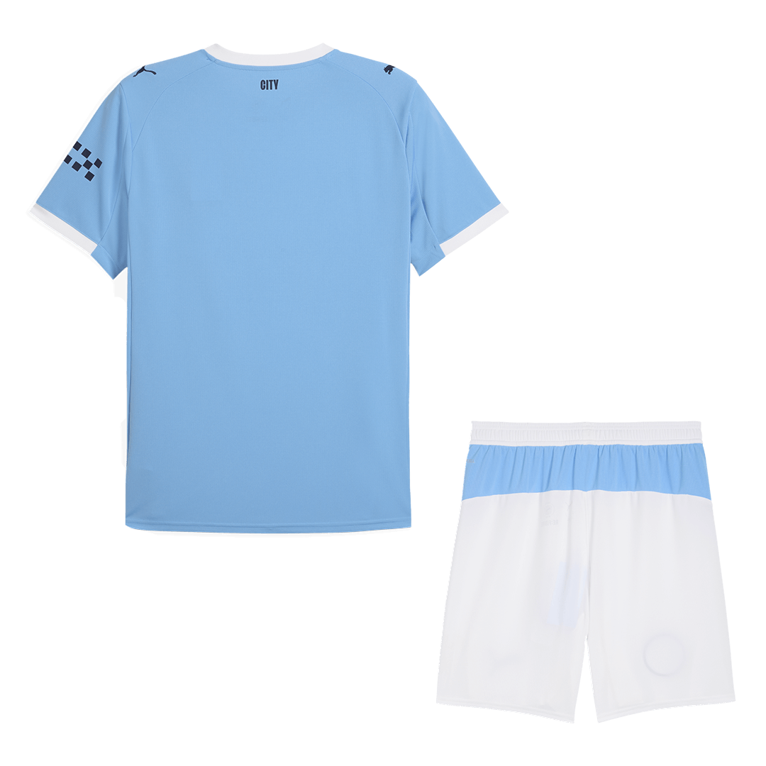 Manchester City Otthon Soccer Mez Készlet(Mez+Rövidnadrág) 2025/26 Kék