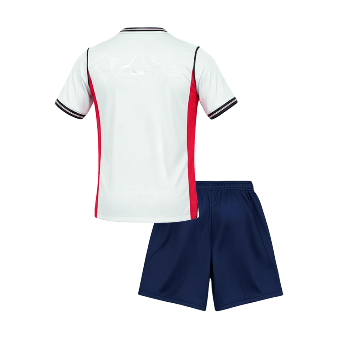 England Gyerek Hazai Világbajnoki Mez Készlet(Mez+Nadrág) 2026 Fehér