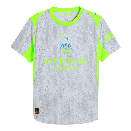 Manchester City Játékos Idegenbeli Harmadik Mez 2025/26 Szürke