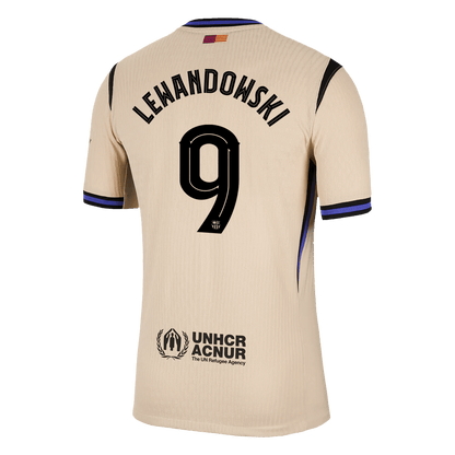 LEWANDOWSKI #9 Játékos Barcelona Idegenbeli Soccer Mez 2025/26 Sárga - UCL
