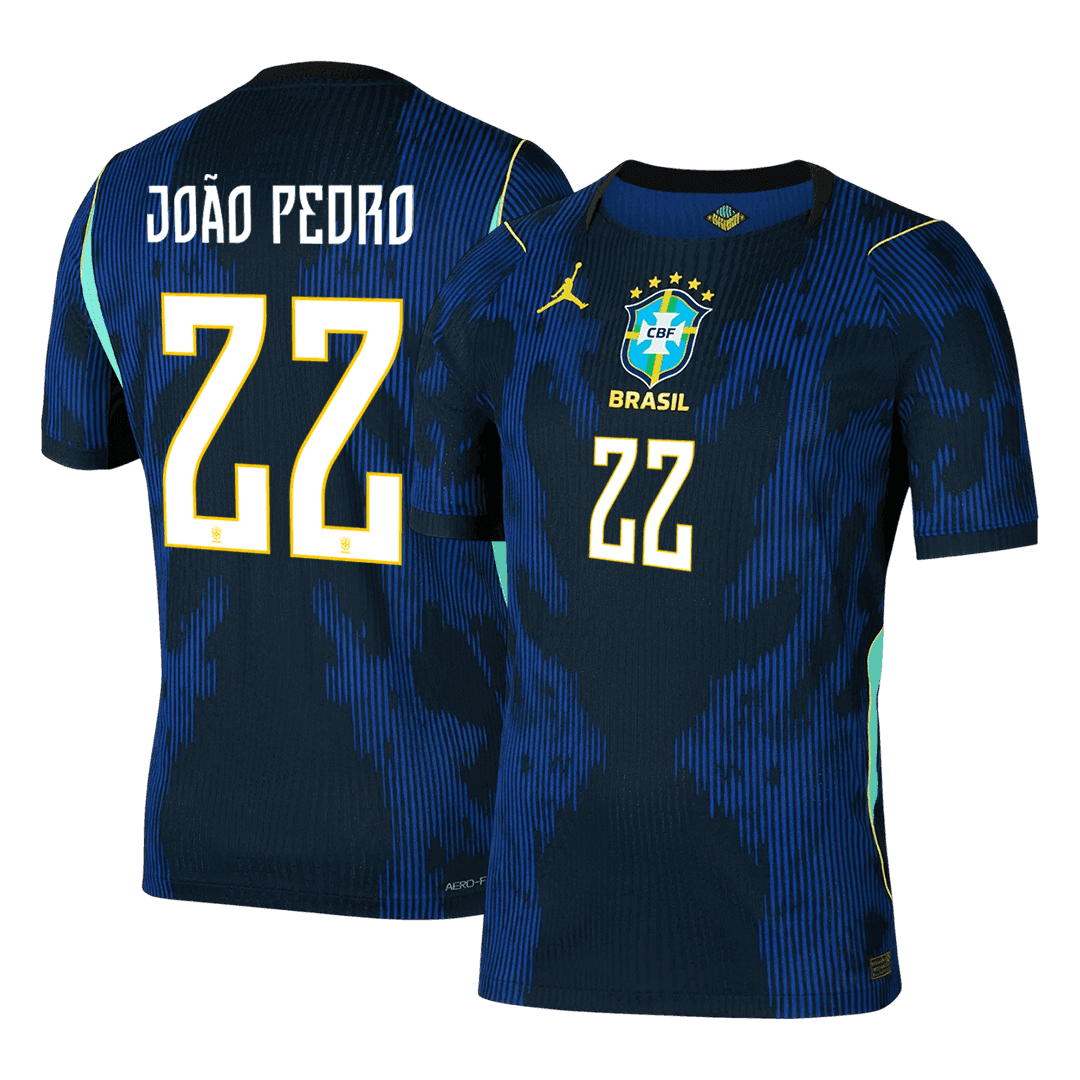 JOÃO PEDRO #22 Brazil Játékos Verzió Idegenbeli Mez Világbajnoki 2026