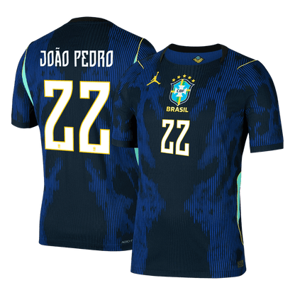 JOÃO PEDRO #22 Brazil Játékos Verzió Idegenbeli Mez Világbajnoki 2026