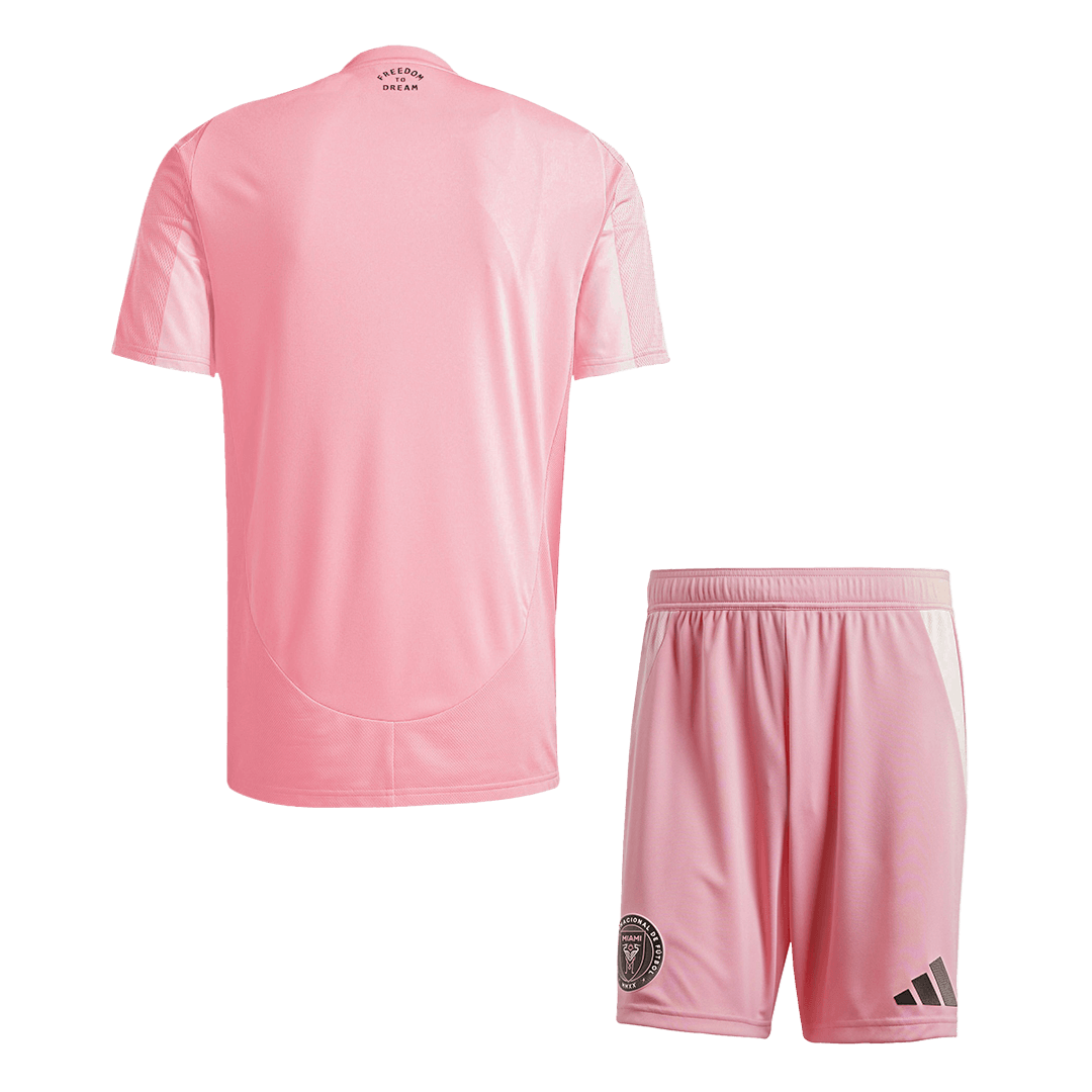 Inter Miami Otthoni Soccer Mez Készlet(Mez+Rövidnadrág) 2025 Rózsaszín