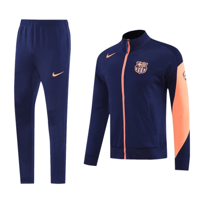 Barcelona Kabát Szett (Dzseki + Nadrág) Edzés Dzseki 2025/26 Sötétkék & Narancs