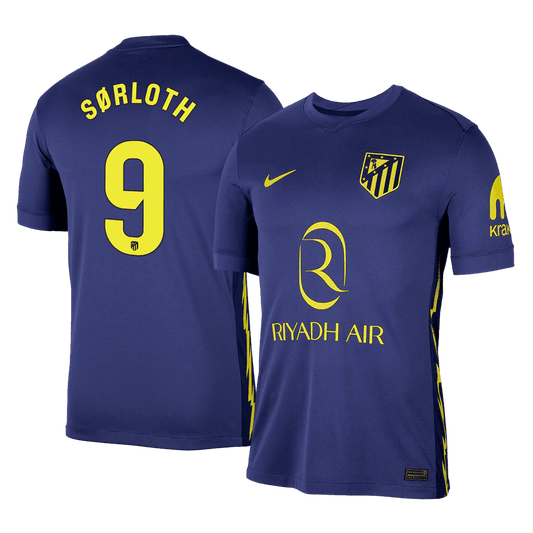 SØRLOTH #9 Atletico Madrid Idegenbeli Mez 2025/26 Sötétkék
