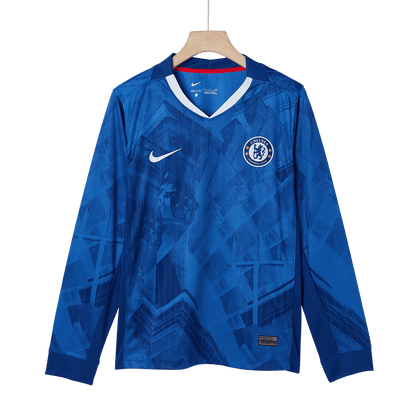 Chelsea Otthon Hosszú Ujjú Soccer Mez 2025/26 Kék