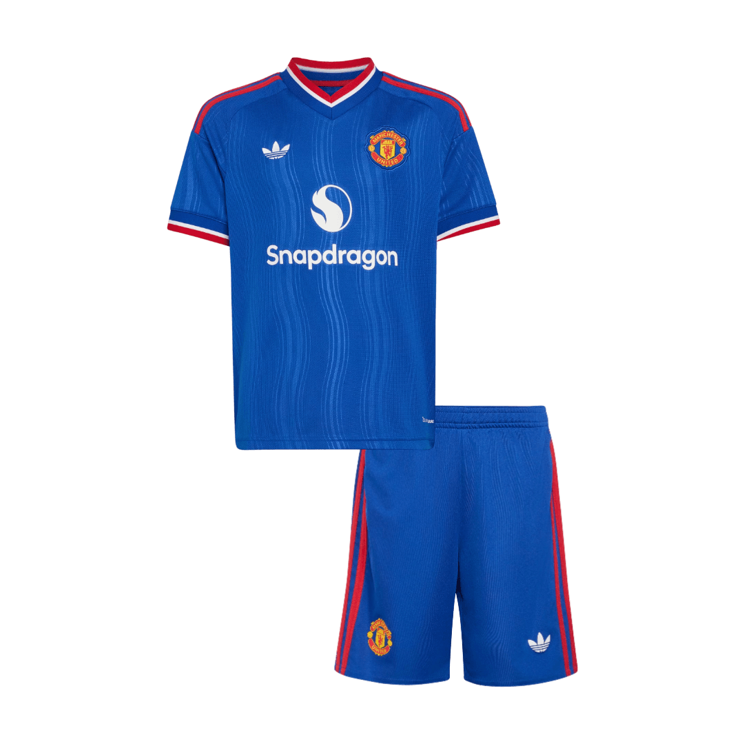 Manchester United Gyerek Idegenbeli Mez 2026/27 Kék