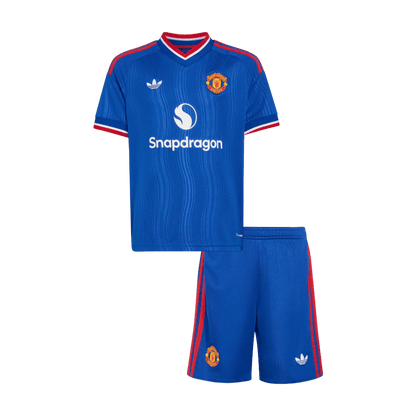 Manchester United Gyerek Idegenbeli Mez 2026/27 Kék
