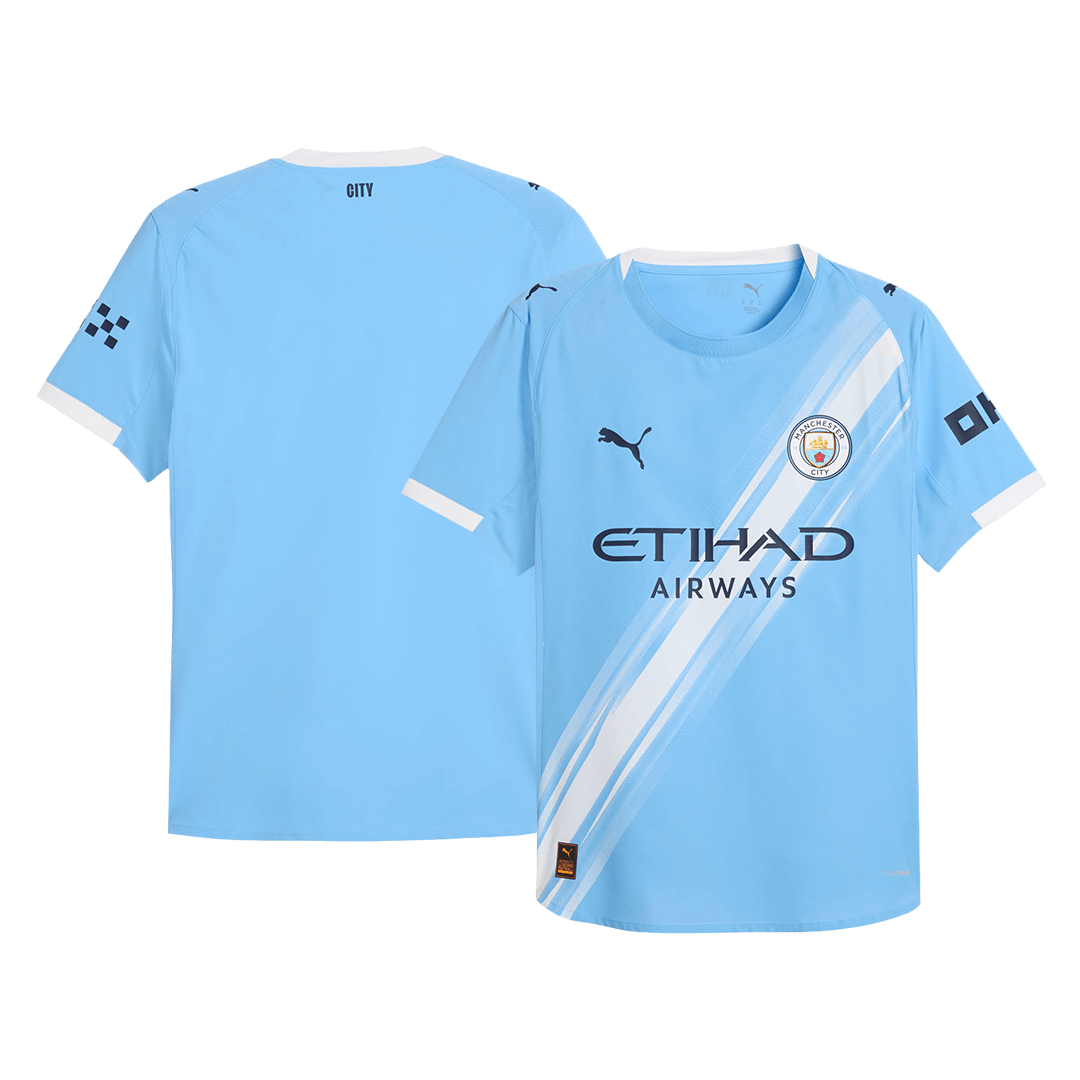 Manchester City Játékos Otthon Mez 2025/26 Kék