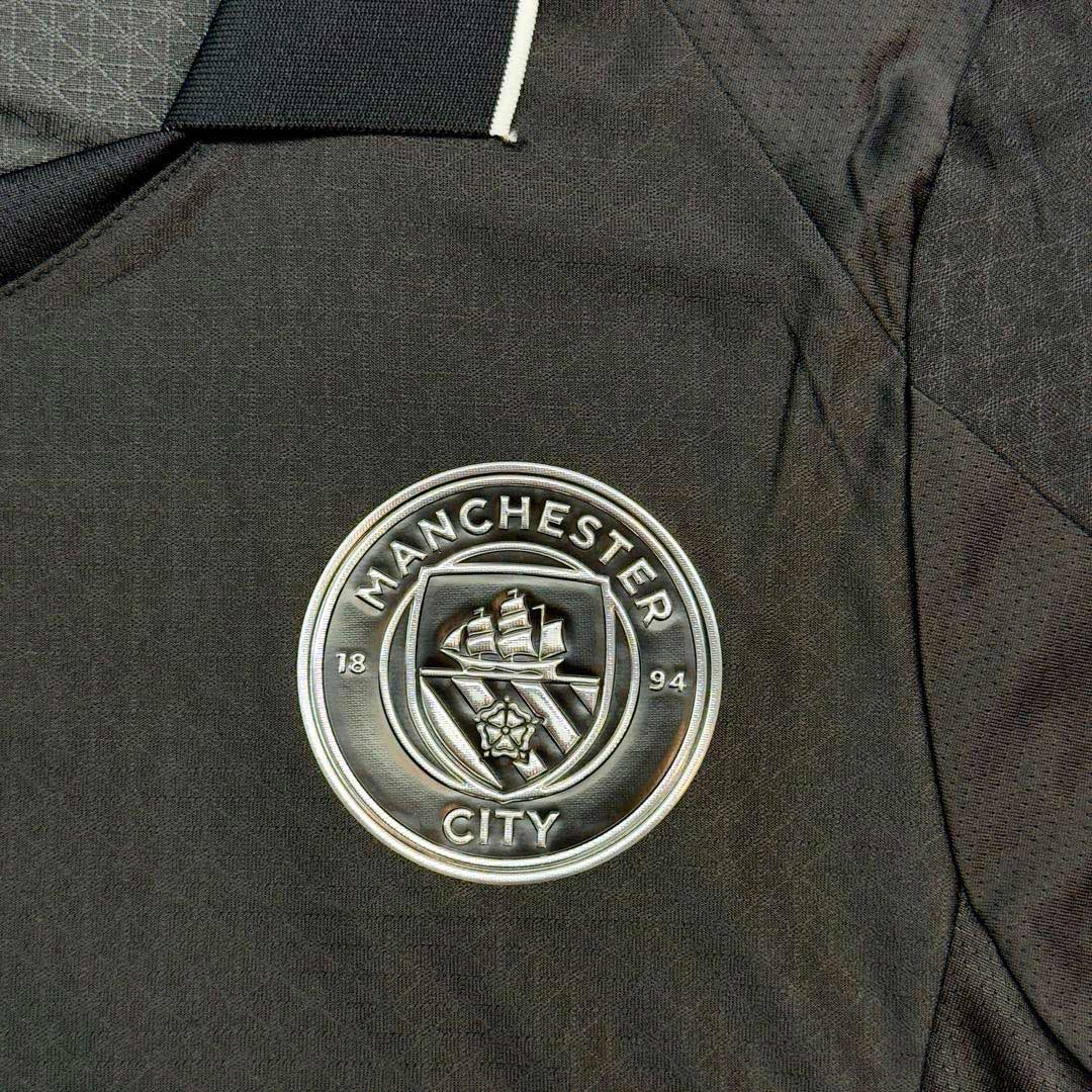 HAALAND #9 Hiteles Manchester City Idegenbeli Soccer Mez 2025/26 Fekete