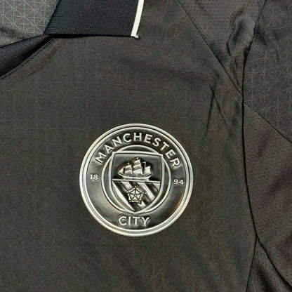 HAALAND #9 Hiteles Manchester City Idegenbeli Soccer Mez 2025/26 Fekete