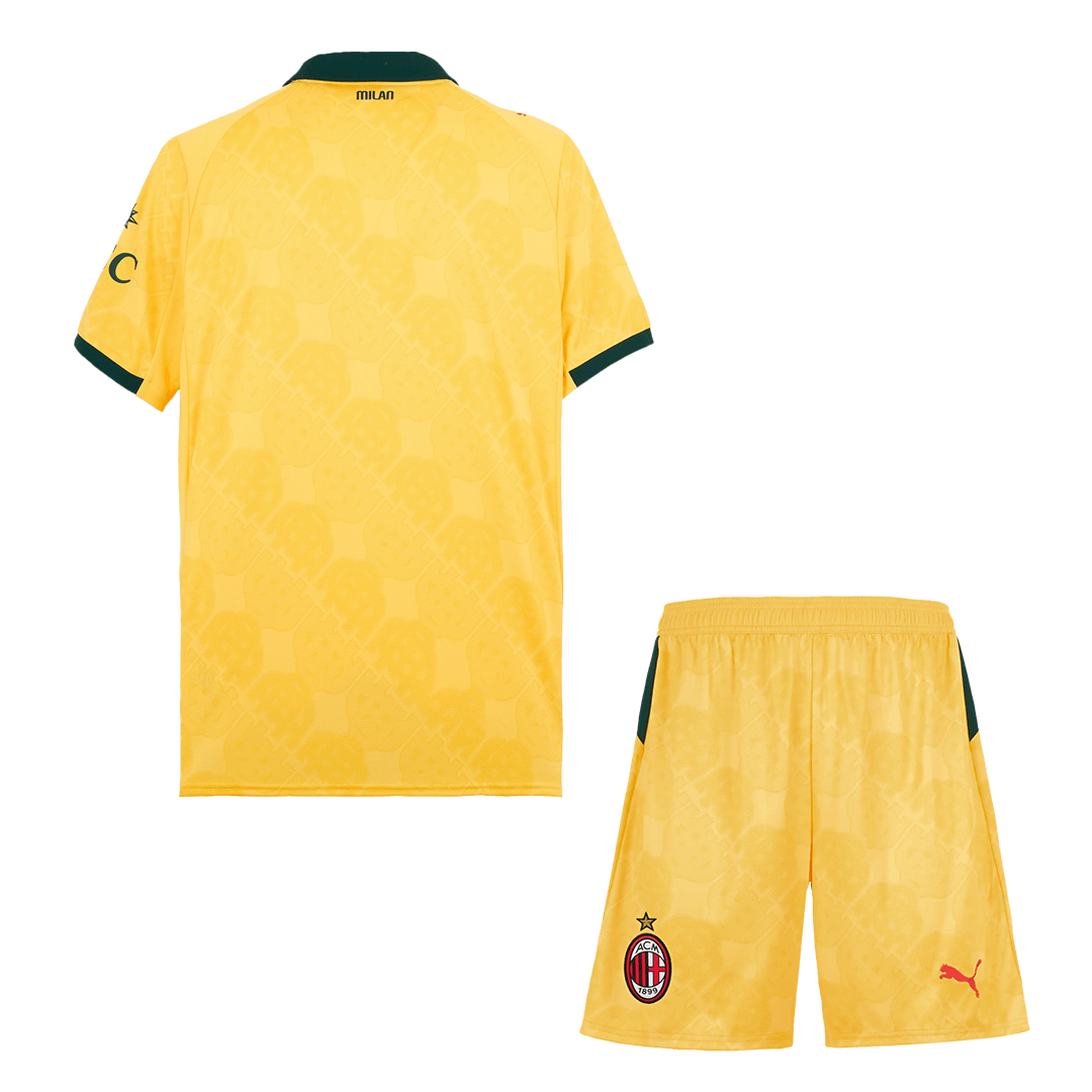 AC Milan Idegenben Harmadik Mez Szett (Mez + Nadrág) 2025/26- Sárga