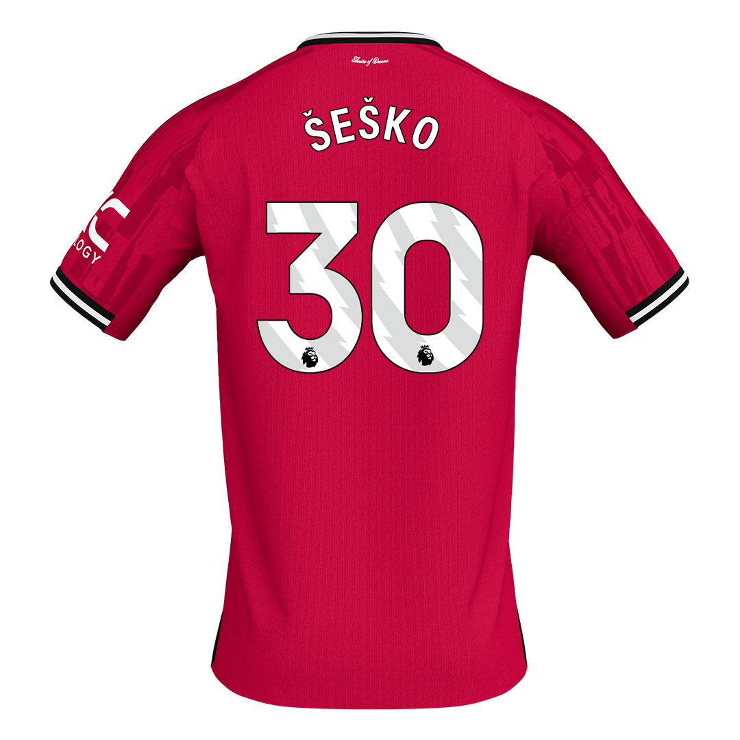 ŠEŠKO #30 Manchester United
 Otthon Futball Mez 2025/26 Piros
