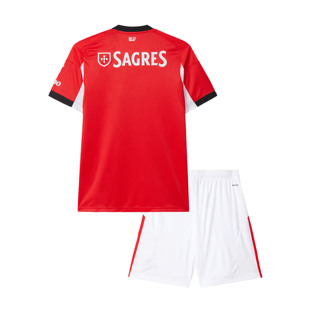 Gyerek Benfica Hazai Futballmez Készlet 25/26 Piros