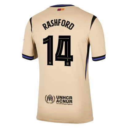 RASHFORD #14 Barcelona Idegenbeli Soccer Mez 2025/26 Sárga - UCL