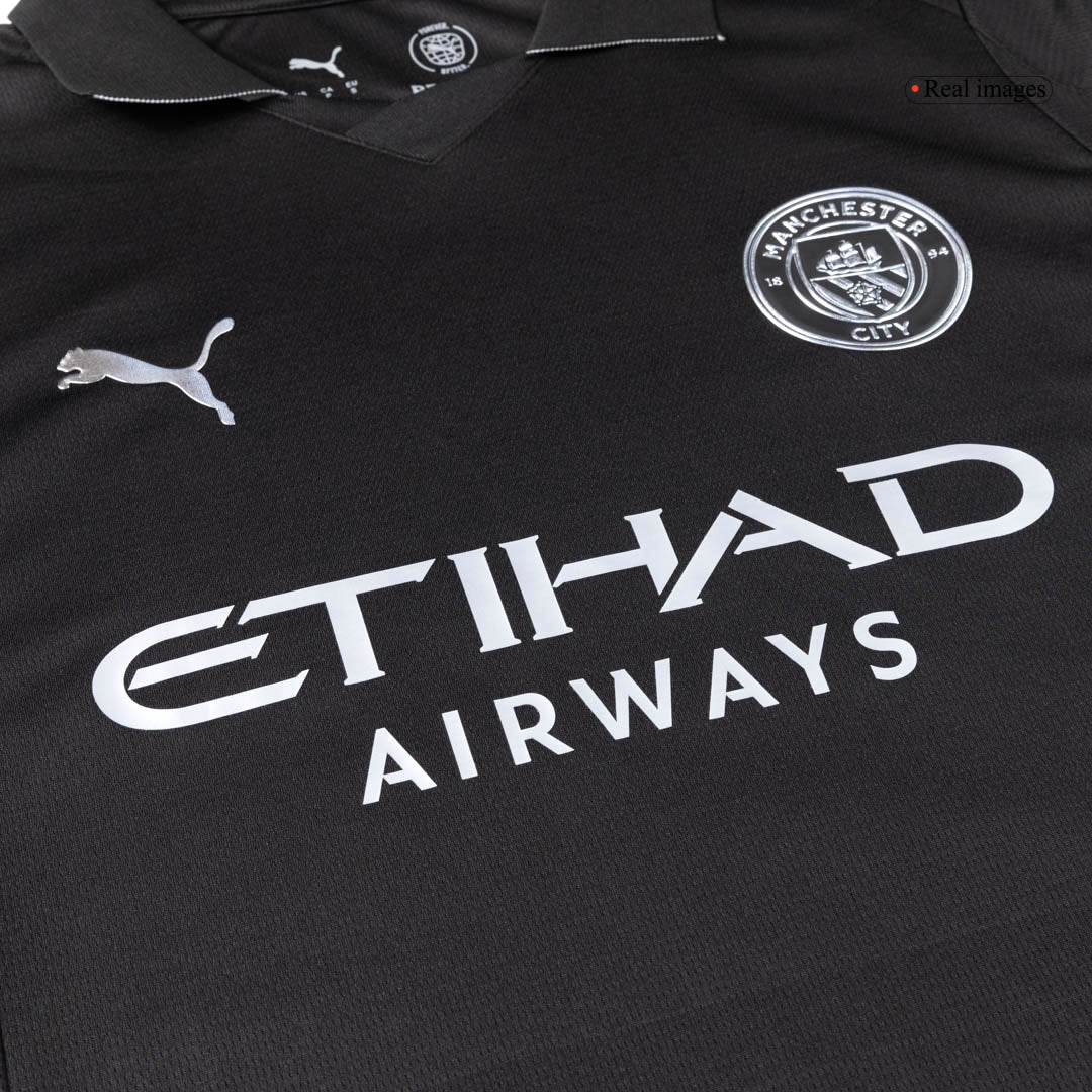 Manchester City Idegenbeli Mez Szett (Mez+Nadrág) 2025/26 Fekete