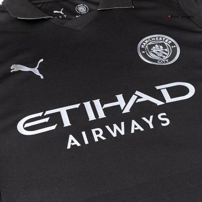 Manchester City Idegenbeli Mez Szett (Mez+Nadrág) 2025/26 Fekete