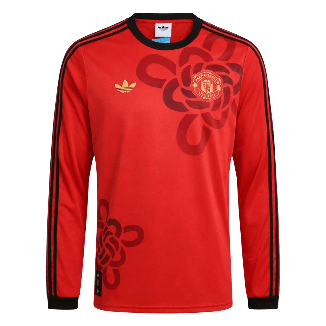 Manchester United Hosszú Ujjú Mez 2025/26 Piros