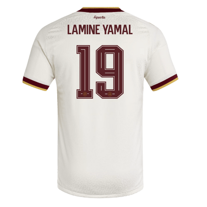 LAMINE YAMAL #19 Spain Játékos Verzió Idegenbeli Mez Világbajnoki 2026 Fehér