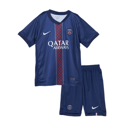 Gyerekek PSG Otthon Soccer Mez Készlet(Mez+Rövidnadrág) 2025/26 Haditengerészet