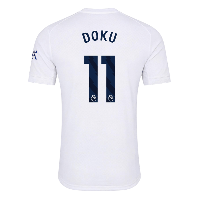 DOKU #11 Manchester City Játékos Verzió Harmadik Mez 2026/27 Fehér