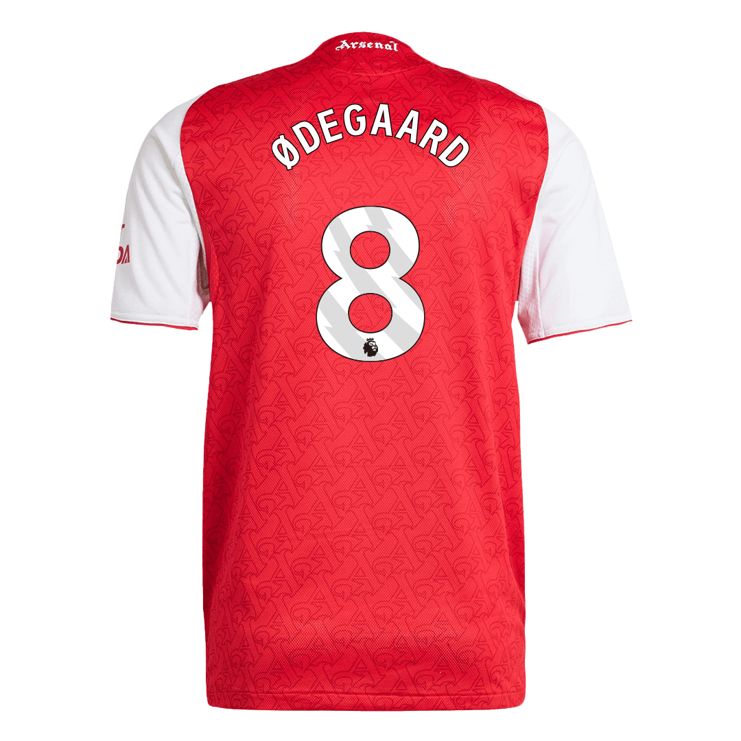 ØDEGAARD #8 Hiteles Arsenal Otthoni Soccer Mez 2025/26 Piros