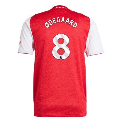 ØDEGAARD #8 Hiteles Arsenal Otthoni Soccer Mez 2025/26 Piros