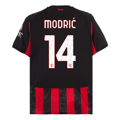 MODRIĆ #14 AC Milan Otthoni Soccer Mez 2025/26 Piros&Fekete