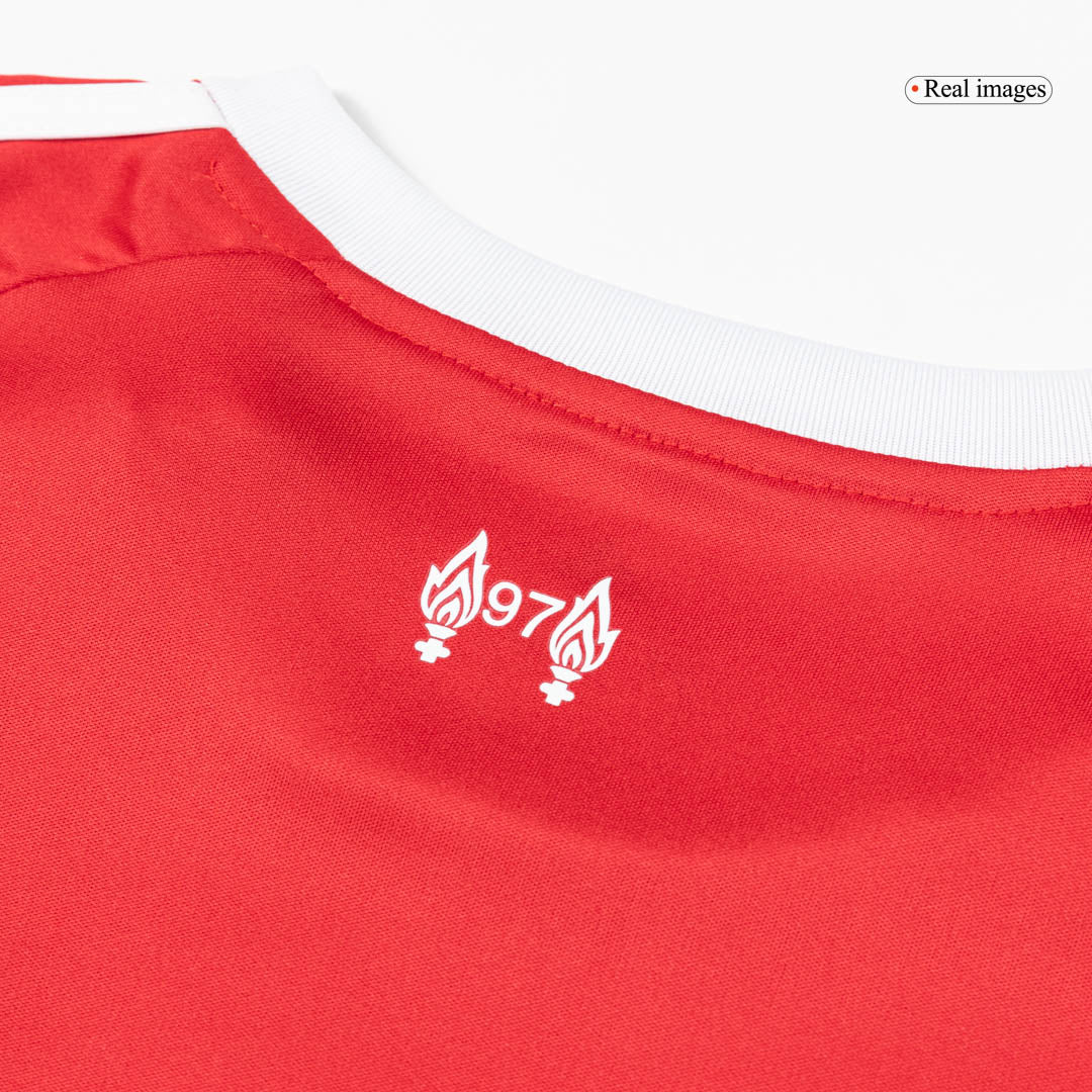 Gyerekek Liverpool Otthon Soccer Mez Készlet(Mez+Rövidnadrág) 25/26 Piros