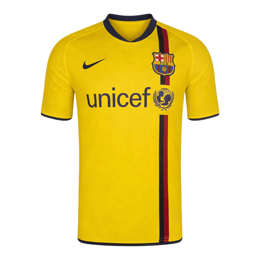 Barcelona Idegenbeli Retro Futball Mez 2008/10 Sárga