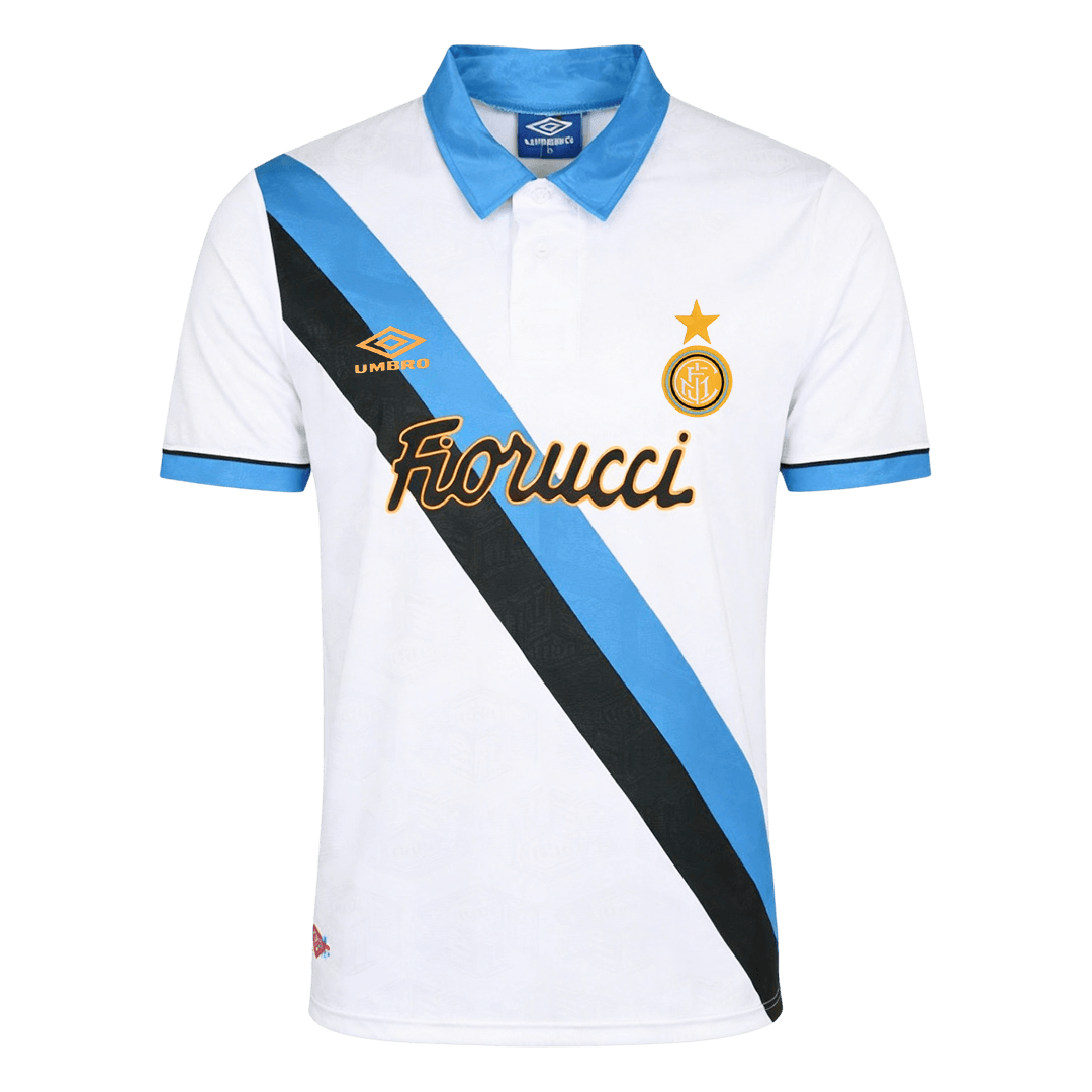 Inter Milan Idegenbeli Retro Futball Mez 1994/95 Fehér