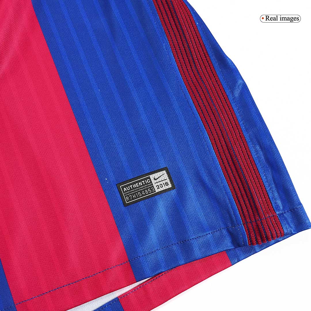 MESSI #10 Barcelona Hazai Retro Futball Mez 2016/17 Piros&Kék