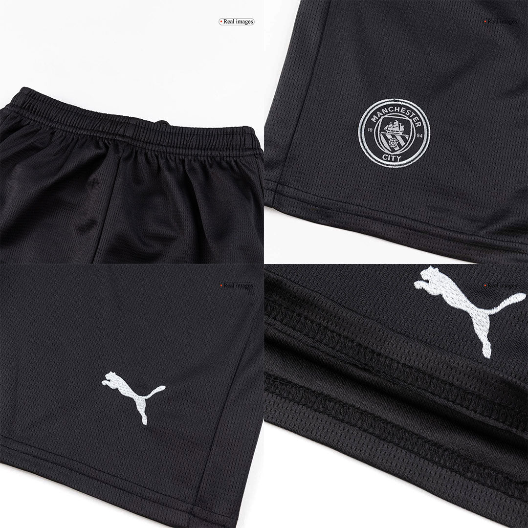 Manchester City Gyerek Idegenbeli Mez Készlet(Mez+Nadrág+Zokni) 2025/26 Fekete