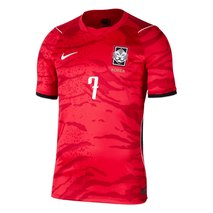 HEUNGMIN #7 South Korea Hazai Világbajnoki Mez 2026 Piros