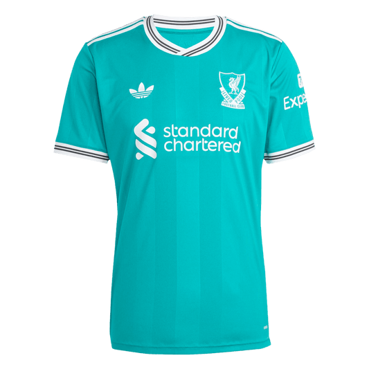 Liverpool 
 Idegenbeli Harmadik 
 Mez 
2025/26 
 
Zöld