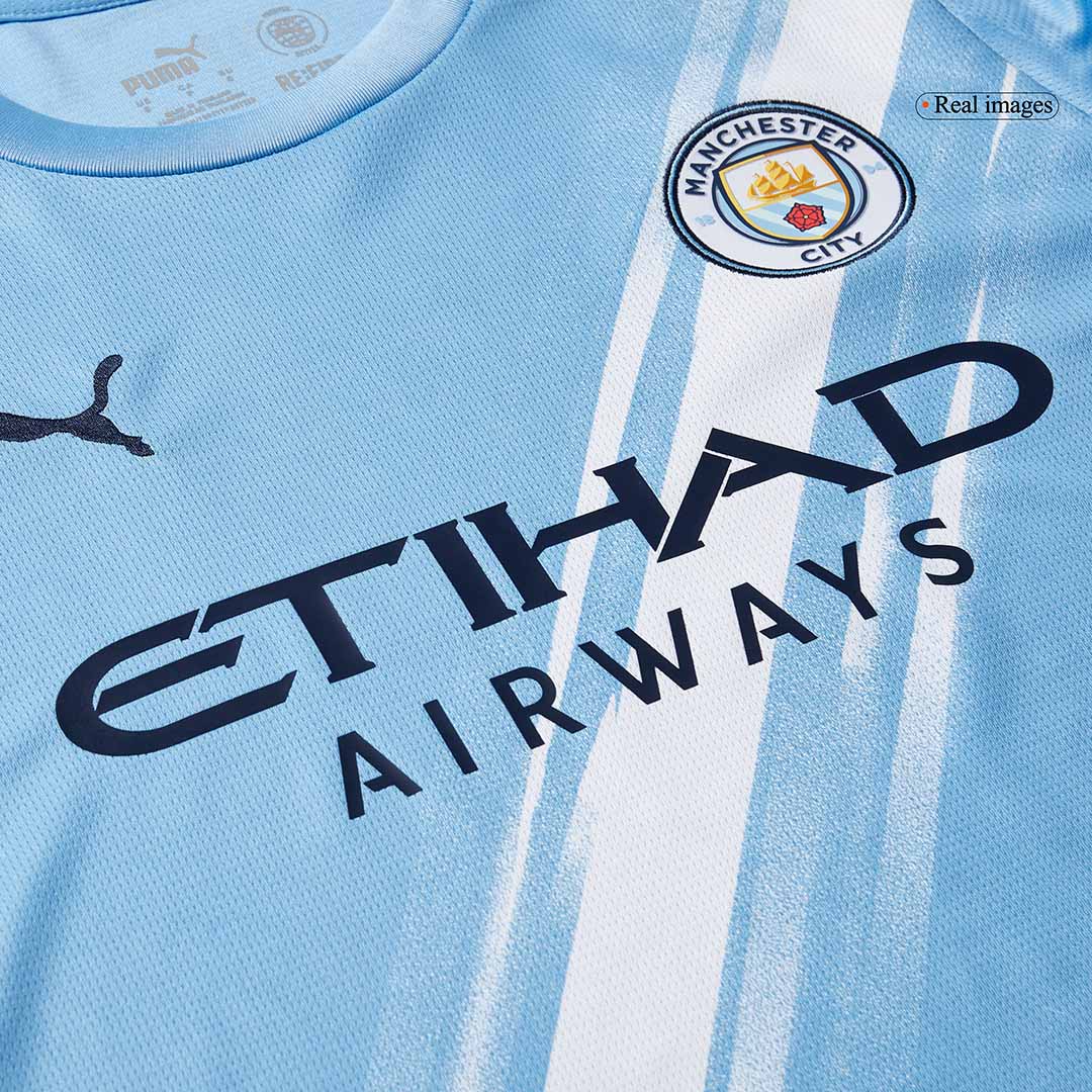 Manchester City Otthon Hosszú Ujjú Soccer Mez 2025/26 Kék