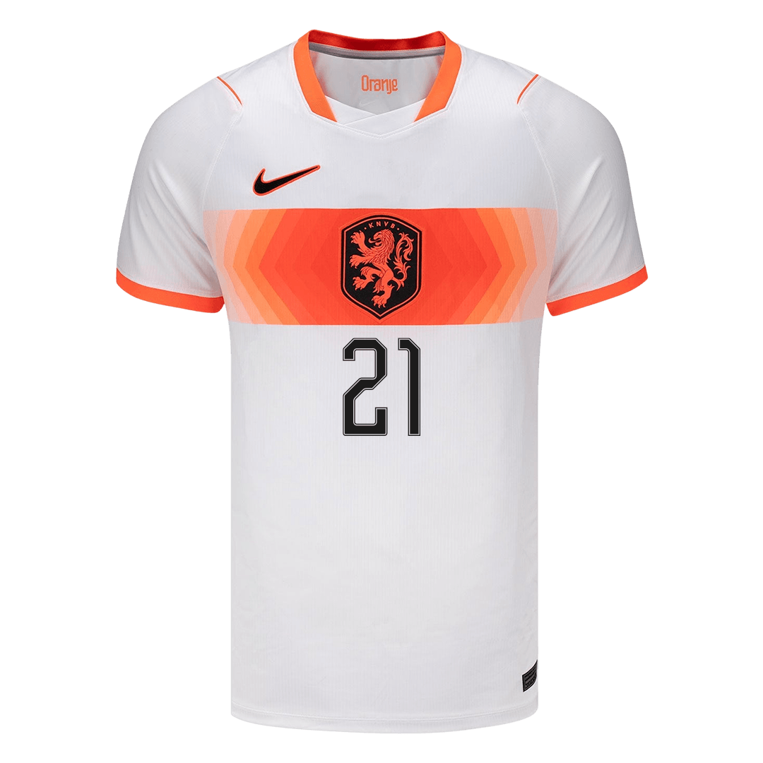 F.DE JONG #21 Netherlands Idegenbeli Mez 2026 Fehér