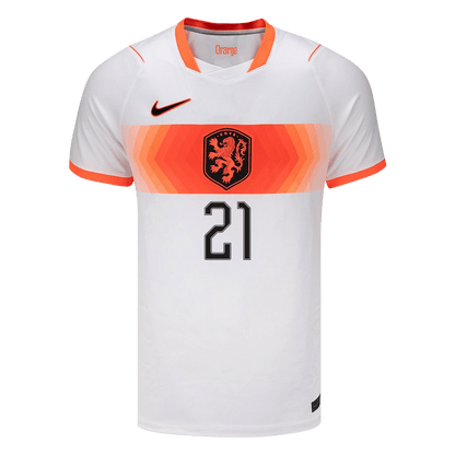 F.DE JONG #21 Netherlands Idegenbeli Mez 2026 Fehér