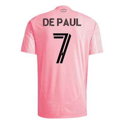 DE PAUL #7 Inter Miami Otthoni Soccer Mez 2025 Rózsaszín