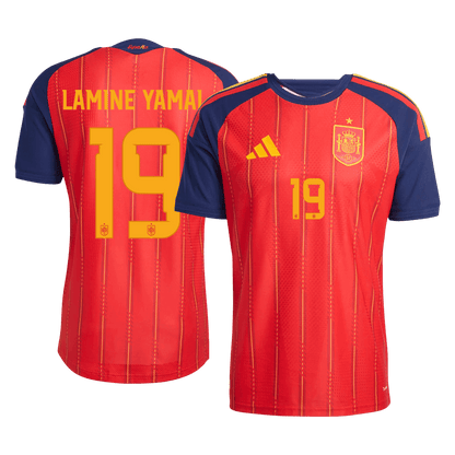 LAMINE YAMAL #19 Spain Játékos Verzió Hazai Világbajnoki Mez 2026 Piros